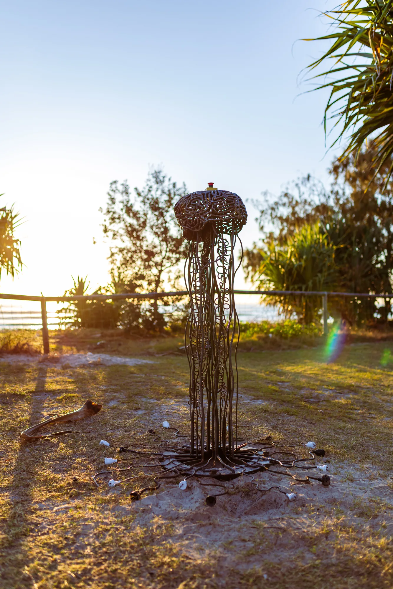 Don't Feed the Machine, detail view 2 — sculpture by Thomas Pall