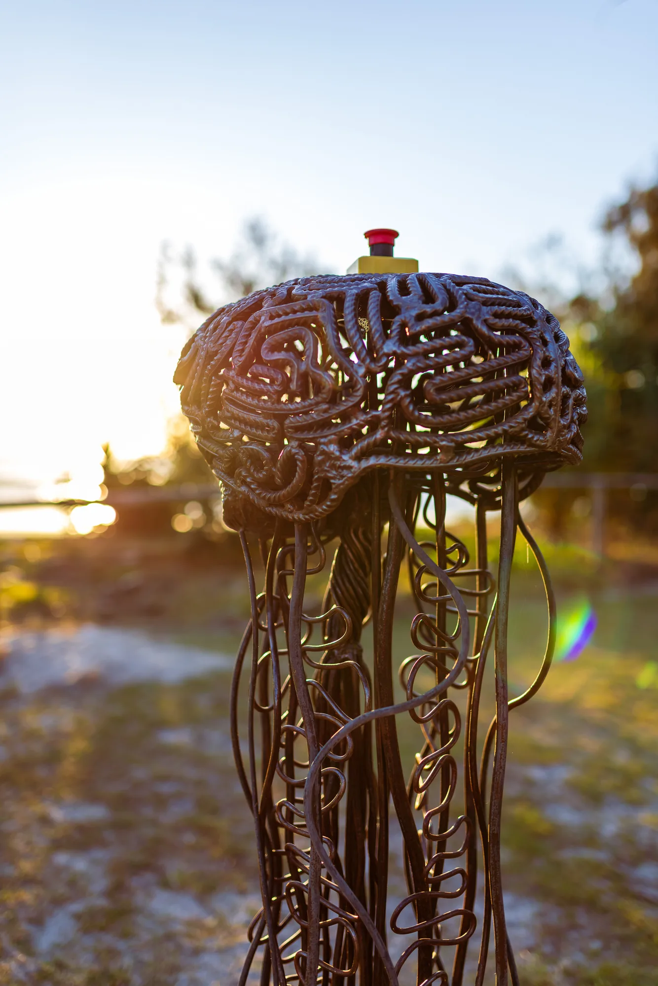 Don't Feed the Machine, detail view 3 — sculpture by Thomas Pall