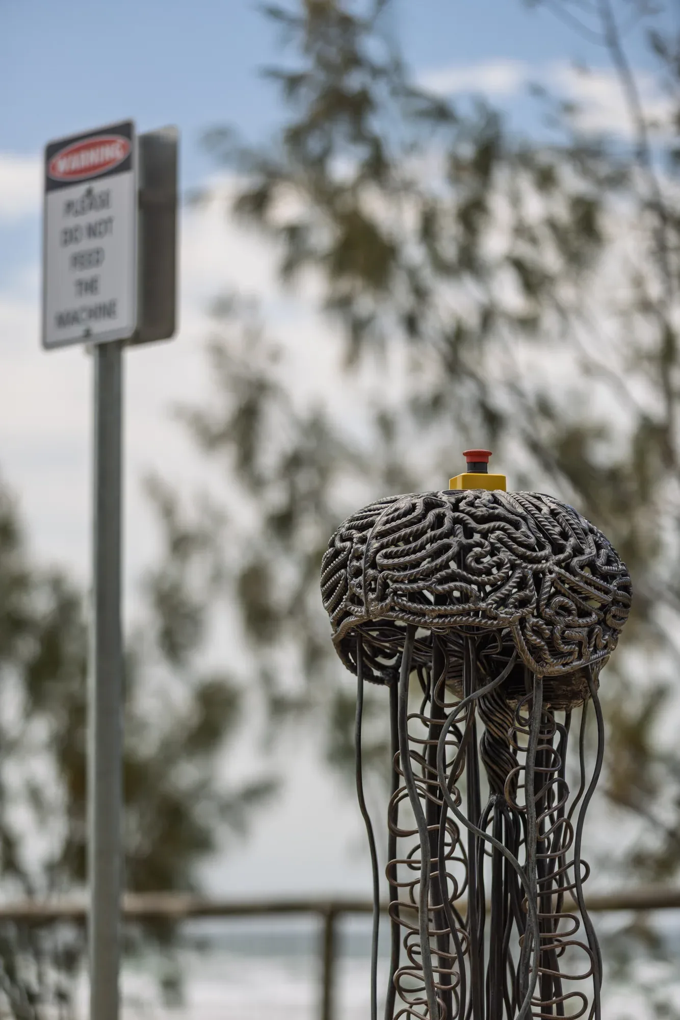 Don't Feed the Machine, detail view 4 — sculpture by Thomas Pall