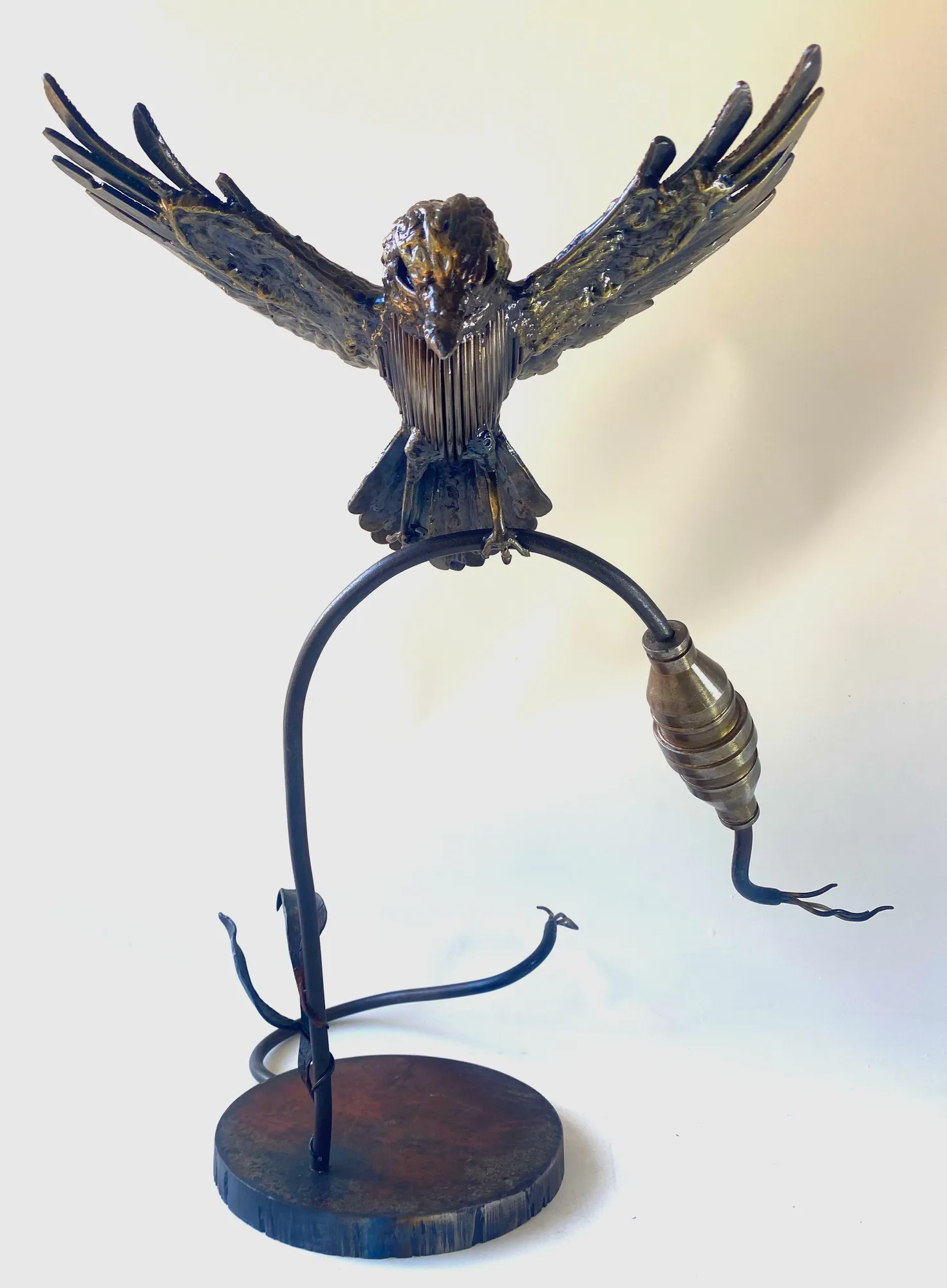 The Canary — steel sculpture by Thomas Pall