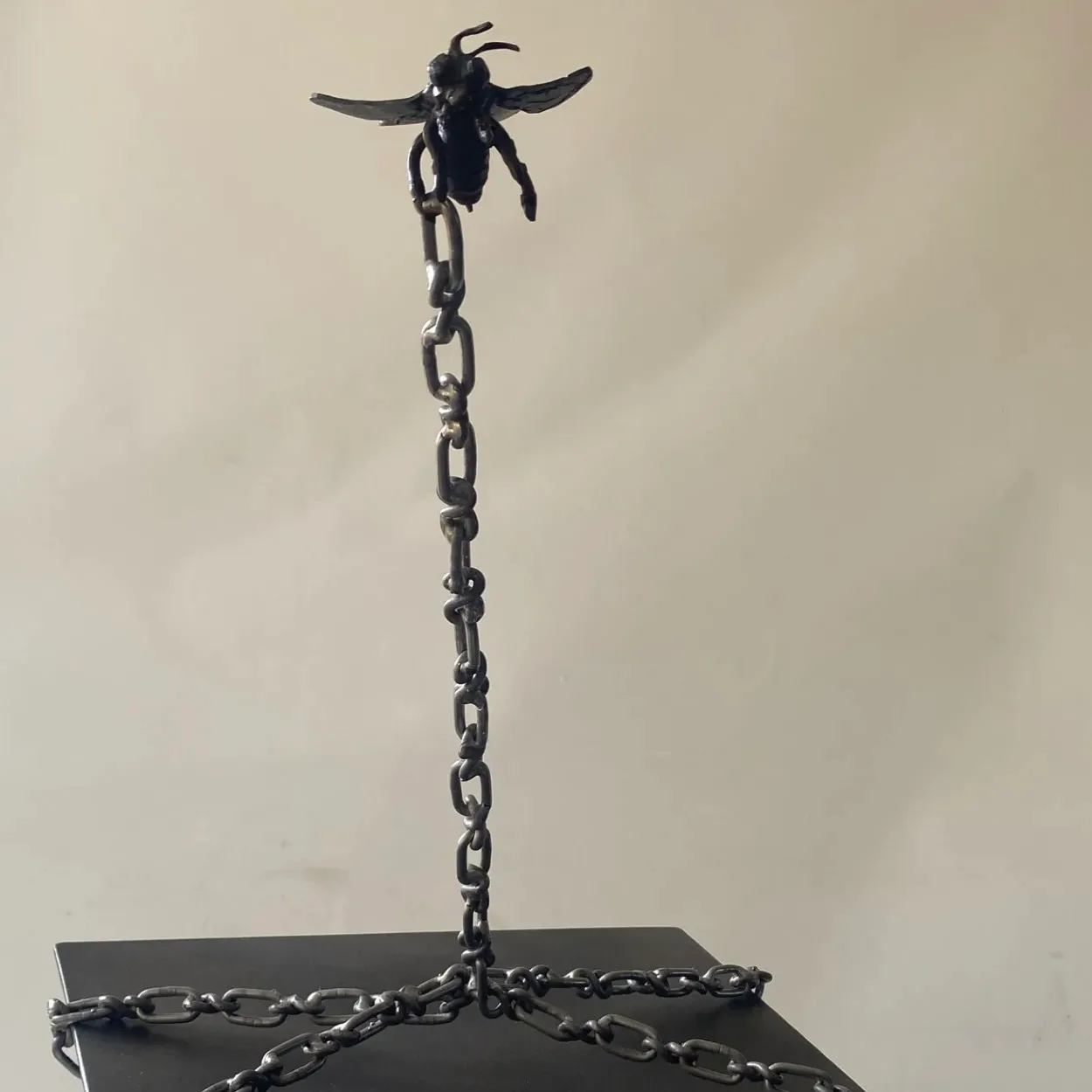 The Weight of Consciousness, detail view 2 — sculpture by Thomas Pall