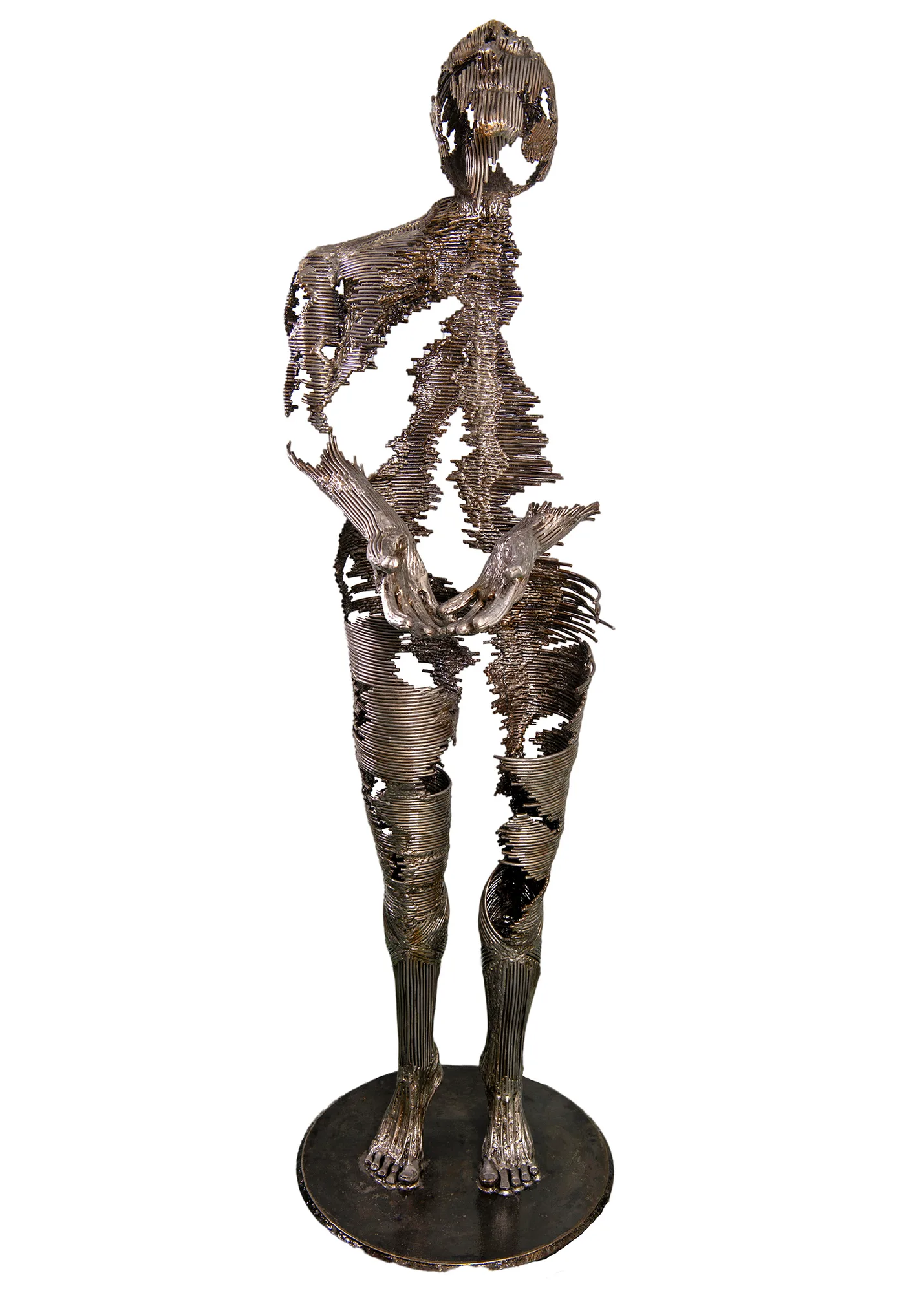The Recipient — steel sculpture by Thomas Pall